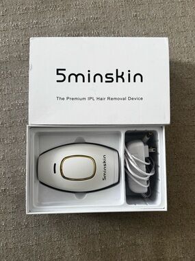 5minskin IPL Hair Removal Device White Corded Electric Model Premium
